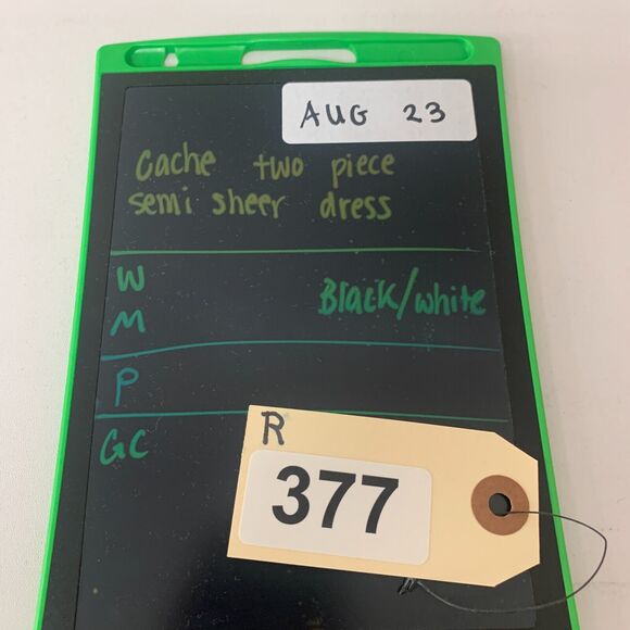 Cache Blouson Dress Womens M Medium 2Pc Semi Sheer Floral Paisley Inner Tank - Picture 13 of 14